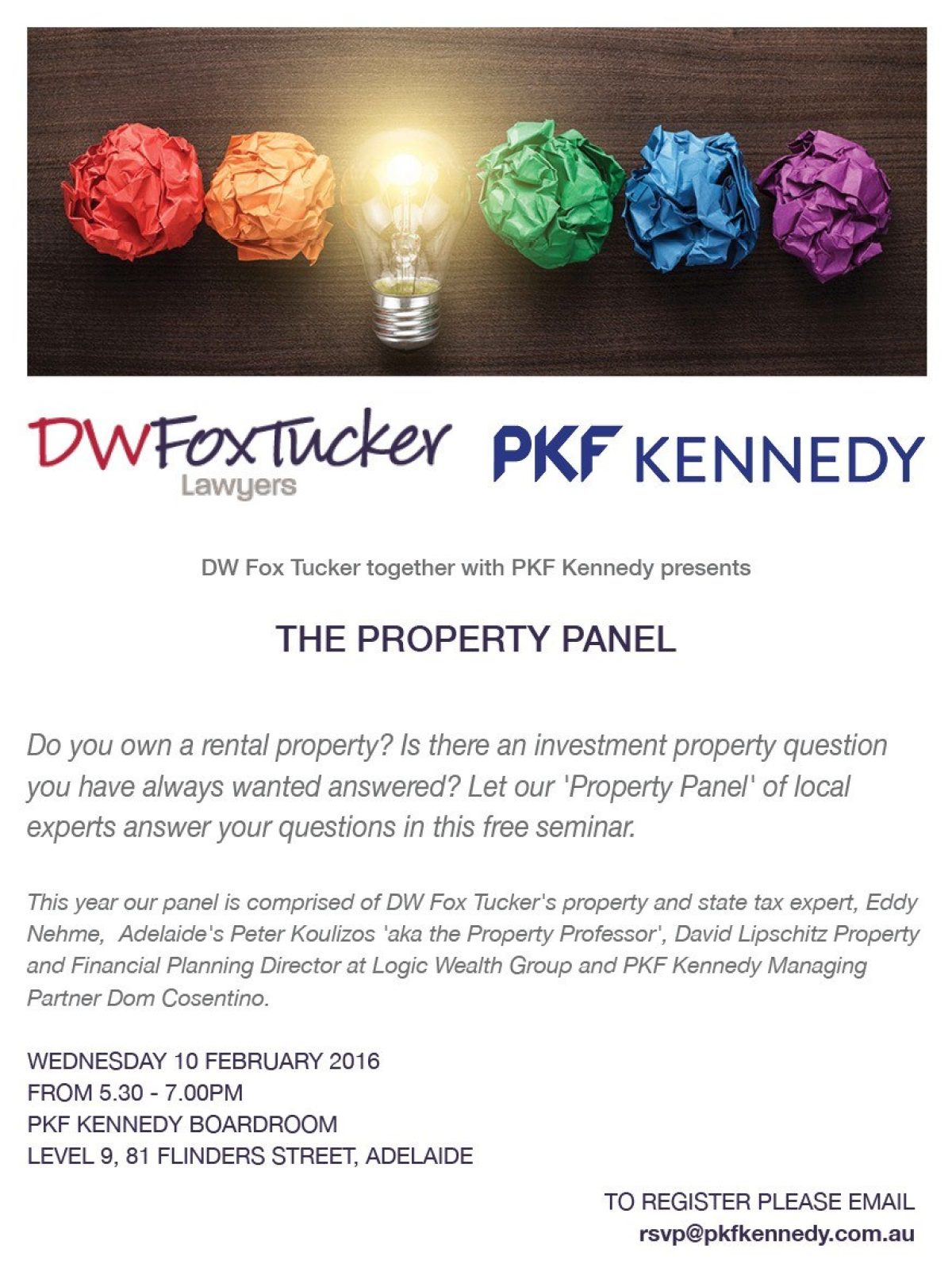 DW Fox Tucker PKF Kennedy Property Panel 10 Feb 2016